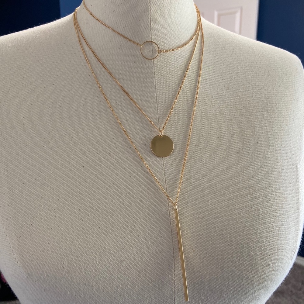 SOLD: Multilayer Bar Necklace - Picture 2 of 3